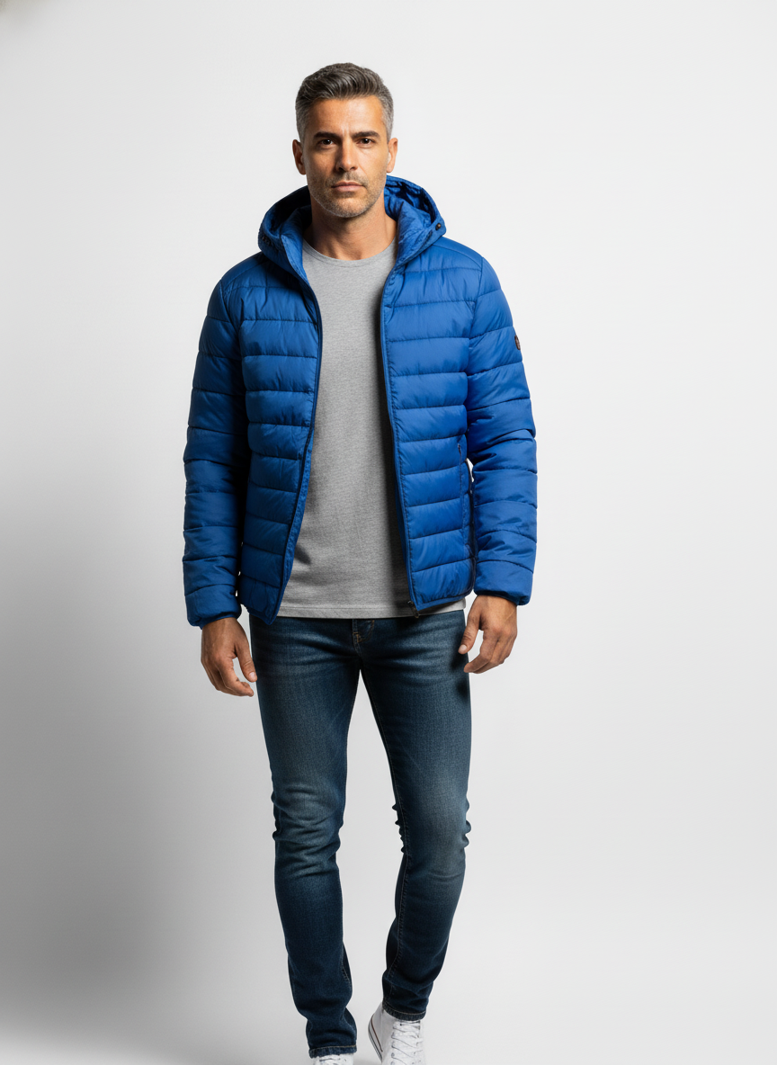 Giubbotto imbottito con cappuccio