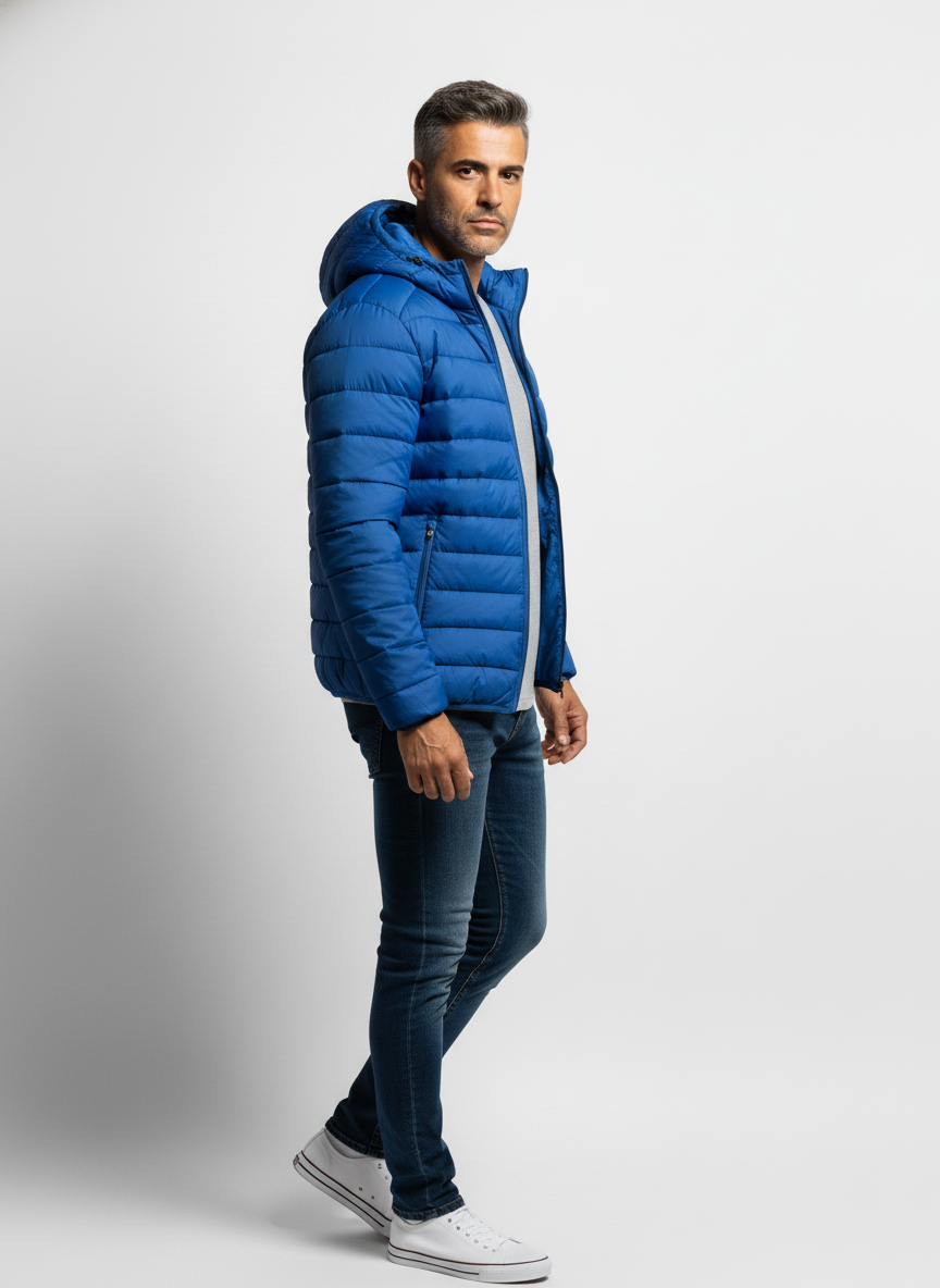 Giubbotto imbottito con cappuccio