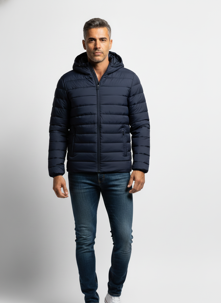 Giubbotto imbottito con cappuccio