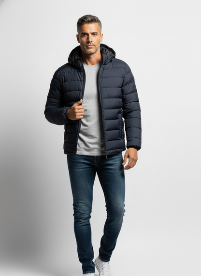 Giubbotto imbottito con cappuccio