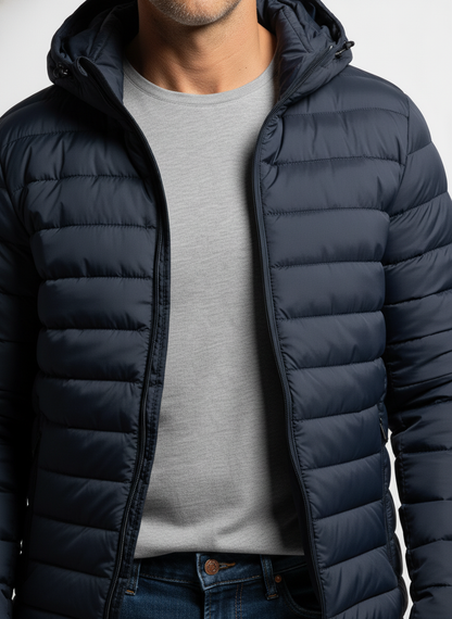 Giubbotto imbottito con cappuccio